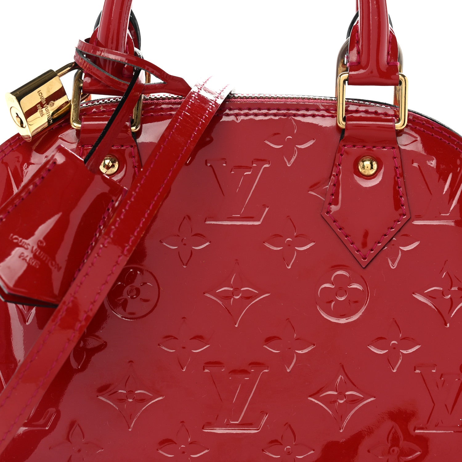 Louis Vuitton Vernis Alma BB Rose Indien 8 of 10