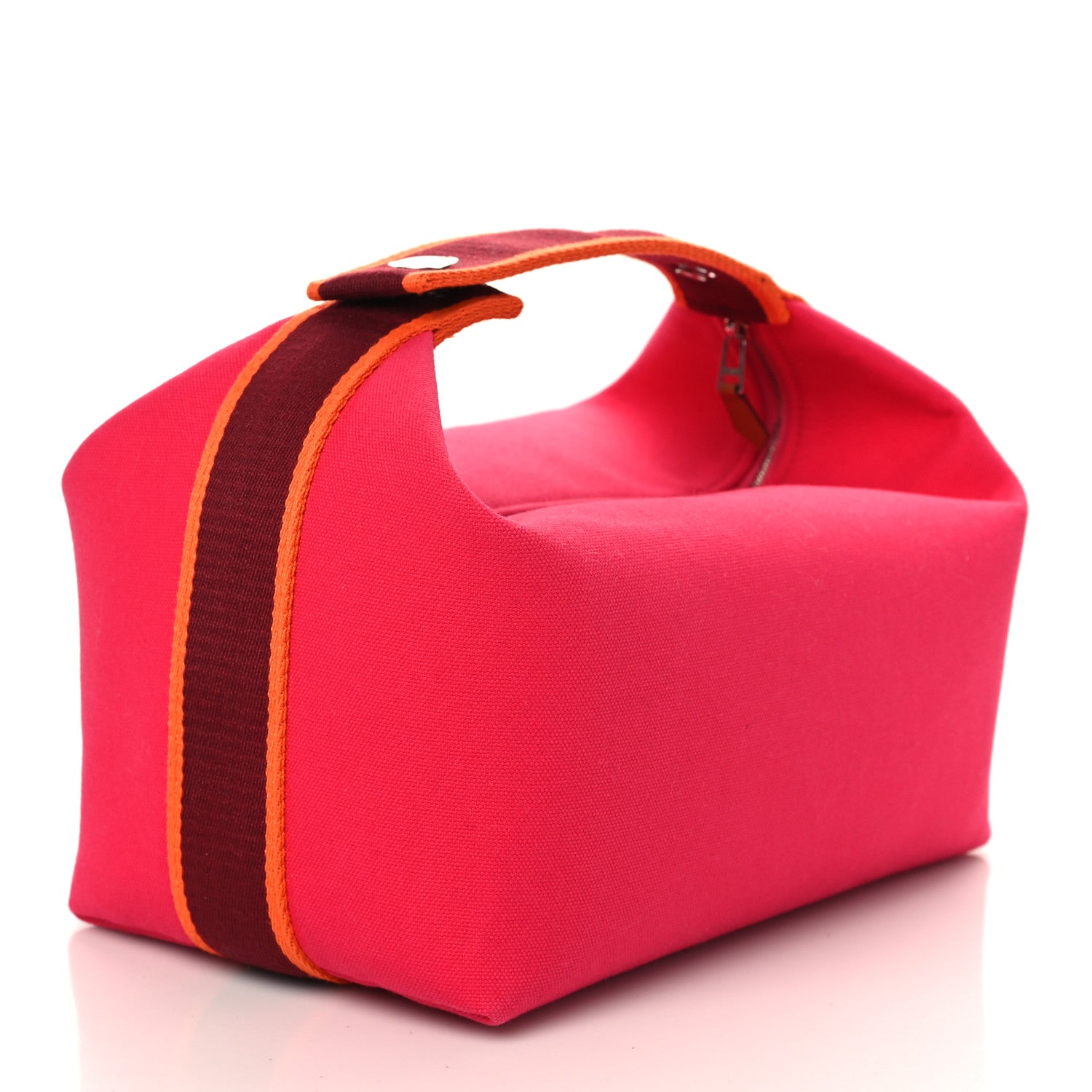 Hermes Canvas Large Bride-A-Brac Pouch Hibiscus 3 of 8