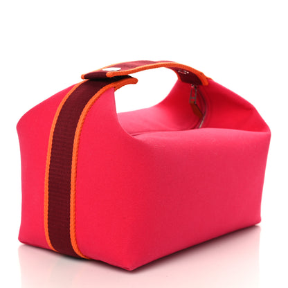 Hermes Canvas Large Bride-A-Brac Pouch Hibiscus 3 of 8