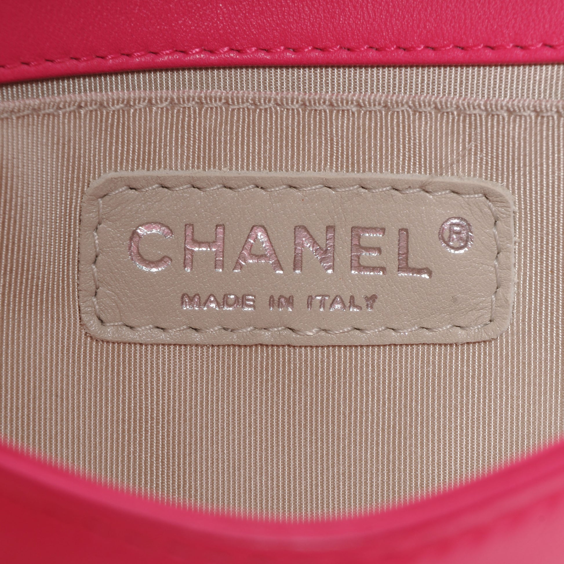 Chanel Lambskin Quilted Small Boy Flap Dark Pink 7 of 10