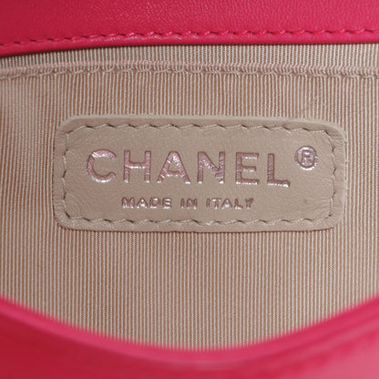 Chanel Lambskin Quilted Small Boy Flap Dark Pink 7 of 10