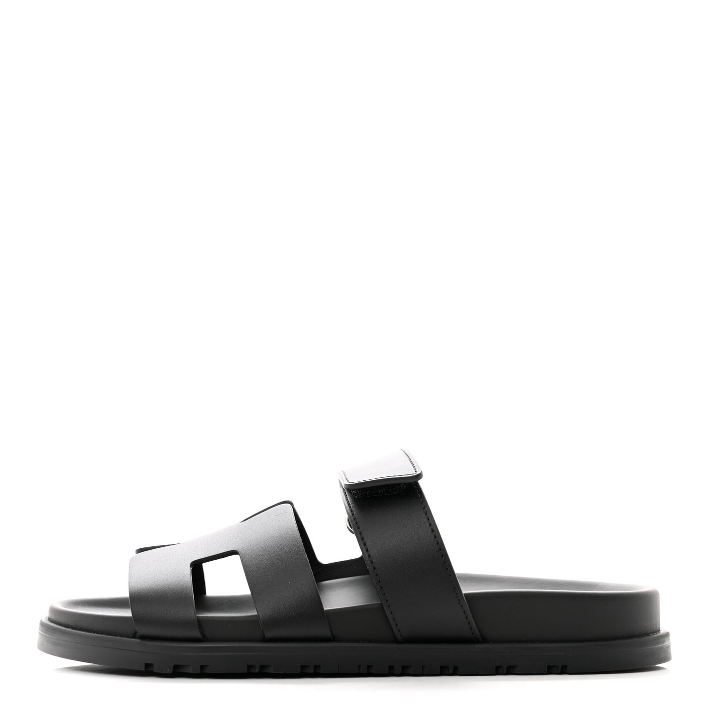 Calfskin Womens Chypre Sandals 37.5 Black