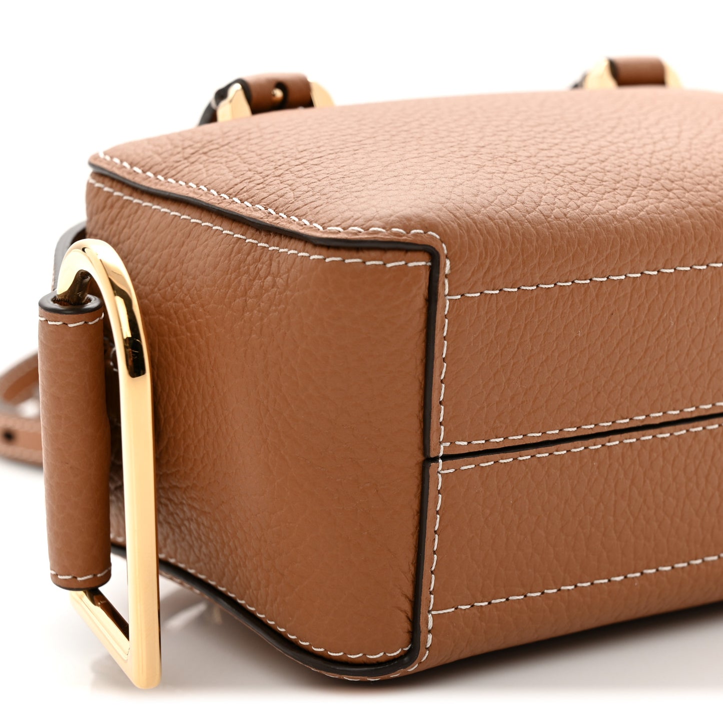 Taurillon Soft Nano Cool Box Satchel Vegetal Ivory