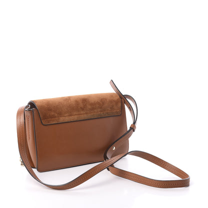 Chloe Suede Calfskin Small Faye Shoulder Bag Tobacco 3 of 9