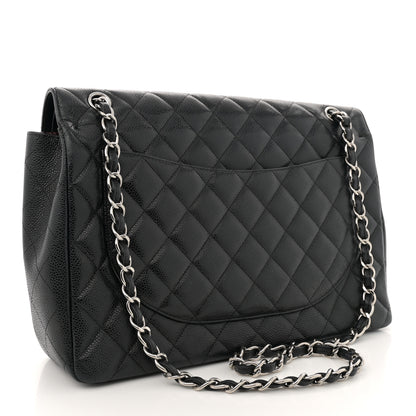 Chanel Caviar Quilted Maxi Double Flap Black 3 of 16