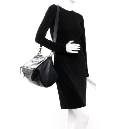 Givenchy Calfskin Logo Embossed Medium Pandora Black 2 of 8