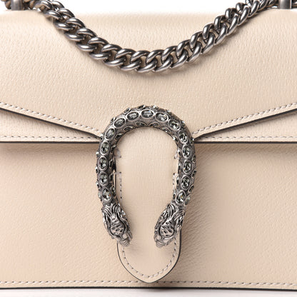 Gucci Textured Calfskin Crystal Mini Dionysus Shoulder Bag Mystic White 10 of 11