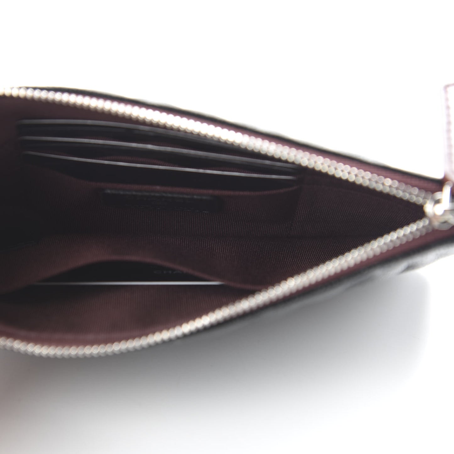 Caviar Quilted Cosmetic Case Black