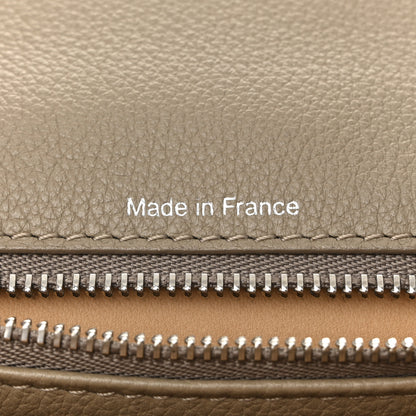 Delvaux Grained Calfskin MM Brillant Satchel Taupe 7 of 18
