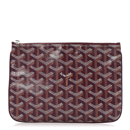 Goyard Goyardine Senat Pochette PM Burgundy 1 of 7