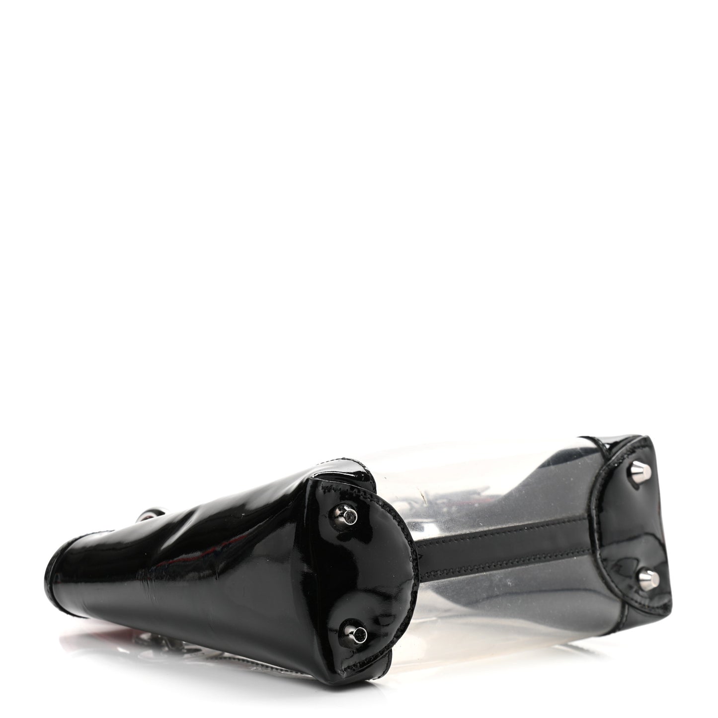 Patent PVC Mini Lady Dior Black Red