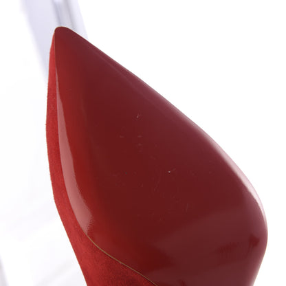 Christian Louboutin Veau Velours Pigalle Follies 100 Pumps 38 Oeillet 8 of 9