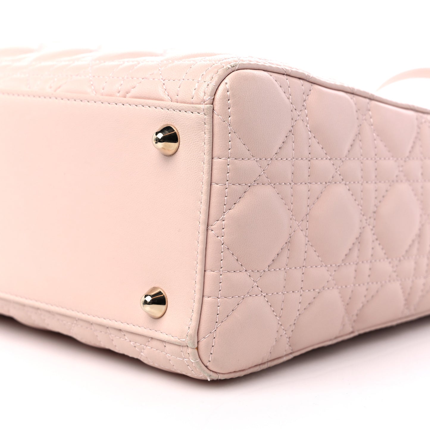 Lambskin Cannage Large Lady Dior Light Pink