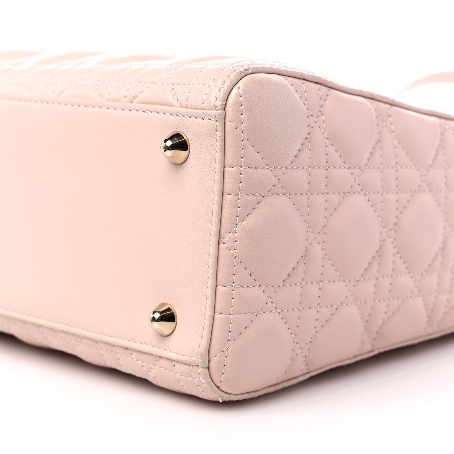 Christian Dior Lambskin Cannage Large Lady Dior Light Pink 9 of 11