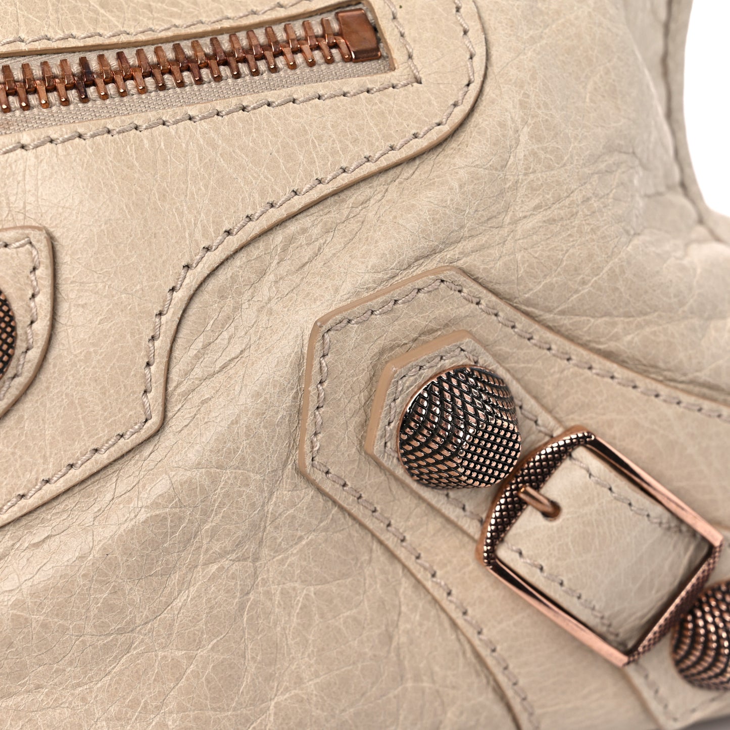 Agneau Giant 21 Rose Gold Hardware City Praline