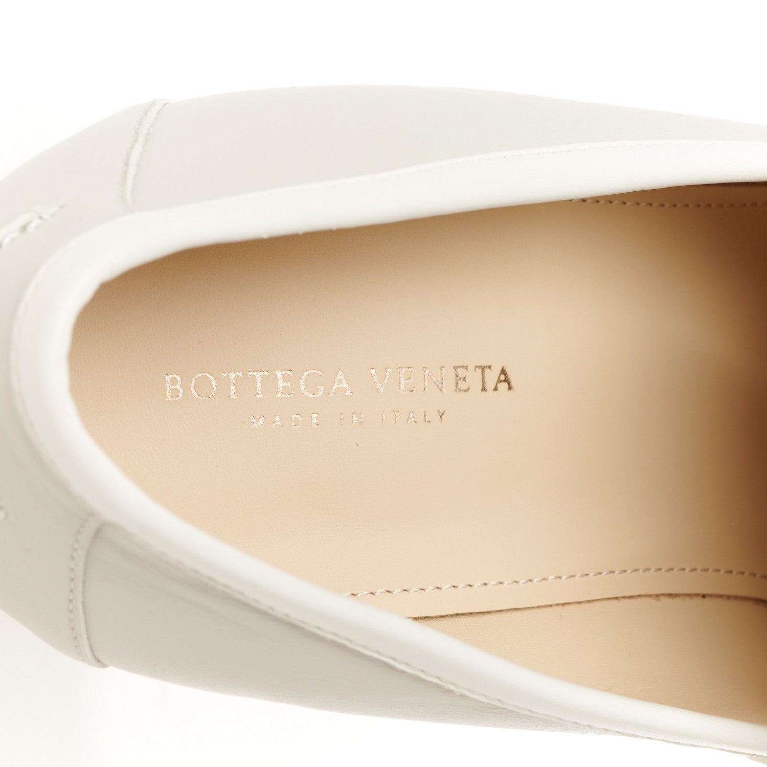 Bottega Veneta Calfskin Loafer Pumps 40 Mist Bianco 7 of 9
