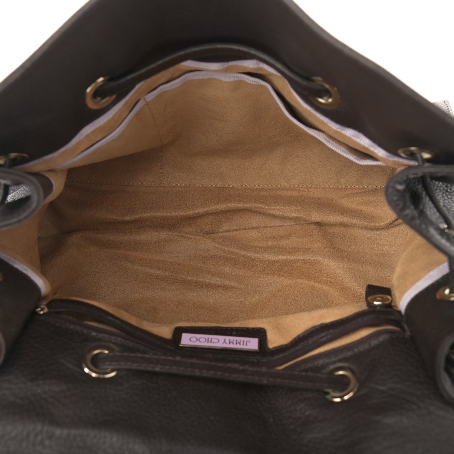 Jimmy Choo Grainy Calfskin Large Rosalie Satchel Grey 4 of 10