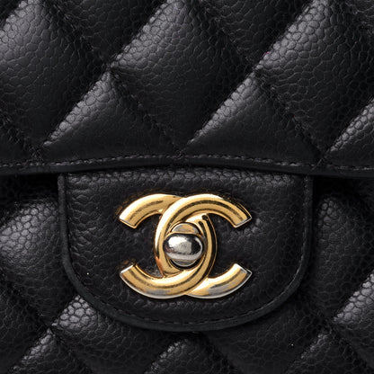 Chanel Caviar Quilted Medium Double Flap Black 12 of 39