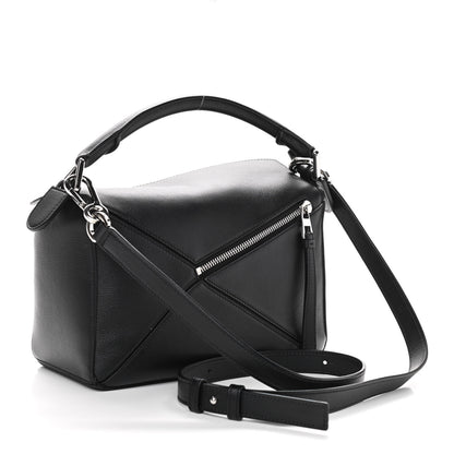 Loewe Calfskin Small Puzzle Bag Black 3 of 8