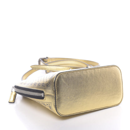 Gucci X SEGA Calfskin GUCCY Stars Mini Dome Shoulder Bag Gold 4 of 11