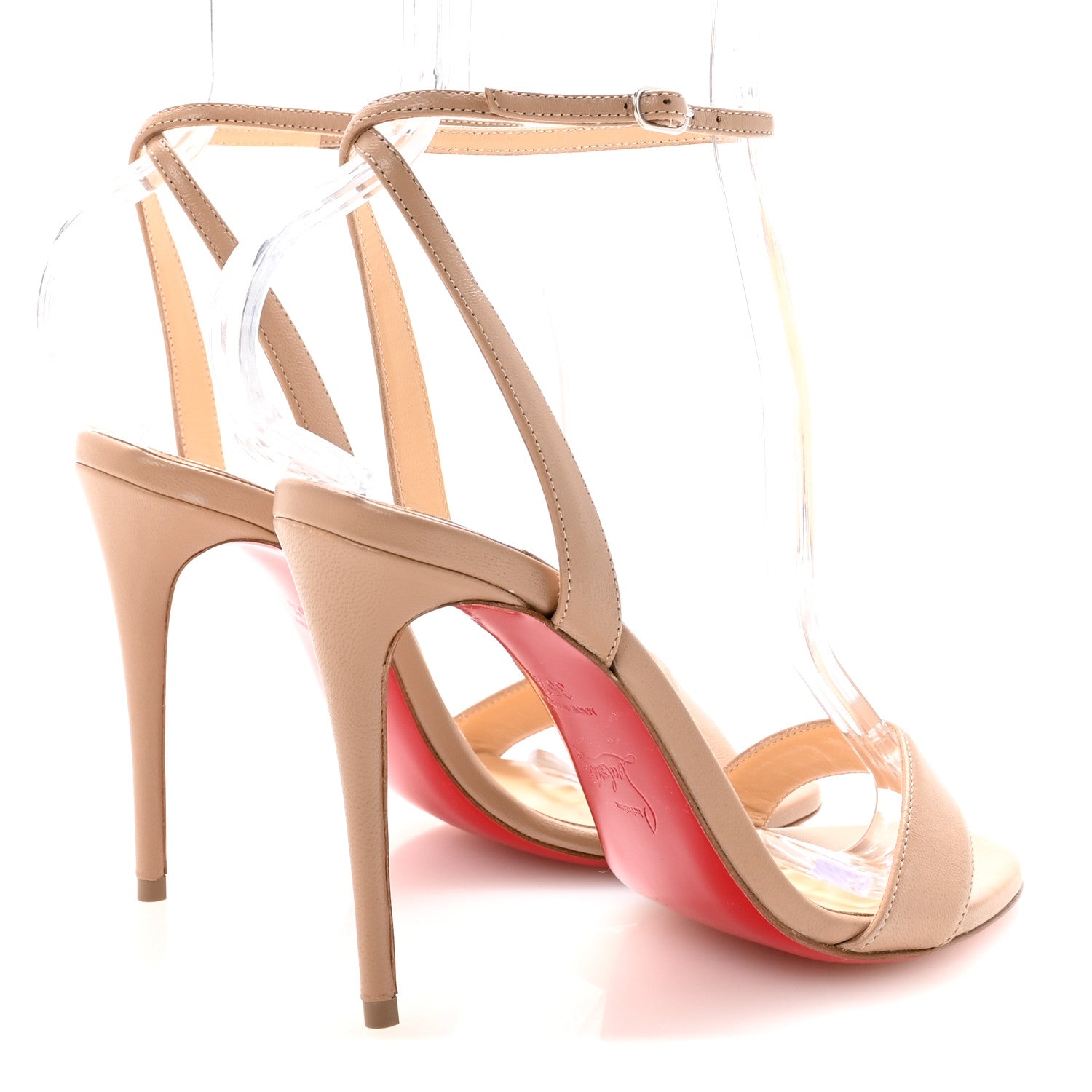 Christian Louboutin Nappa Loubigirl 100 Sandals 35.5 Nude 5 of 9
