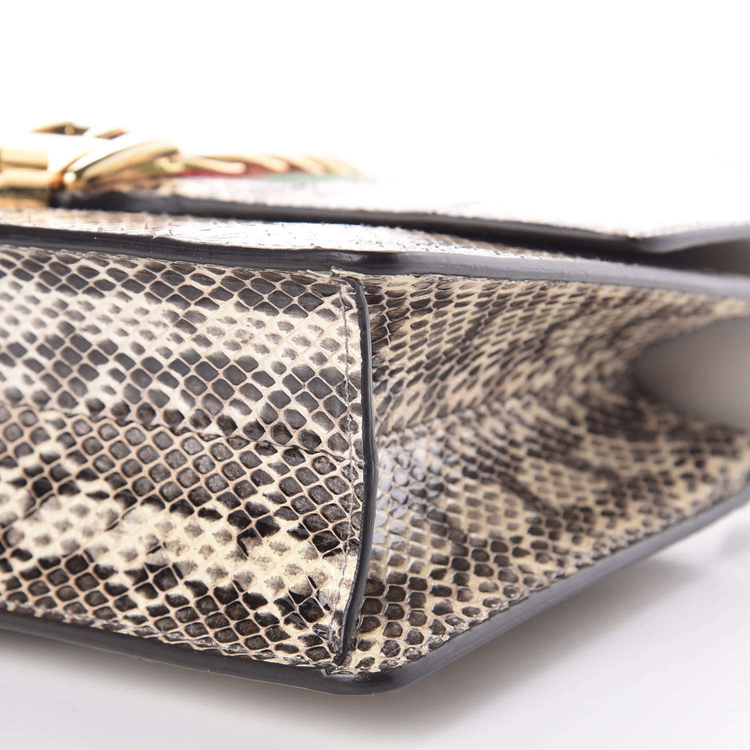 Gucci Snakeskin Small Sylvie Shoulder Bag Grey 6 of 9