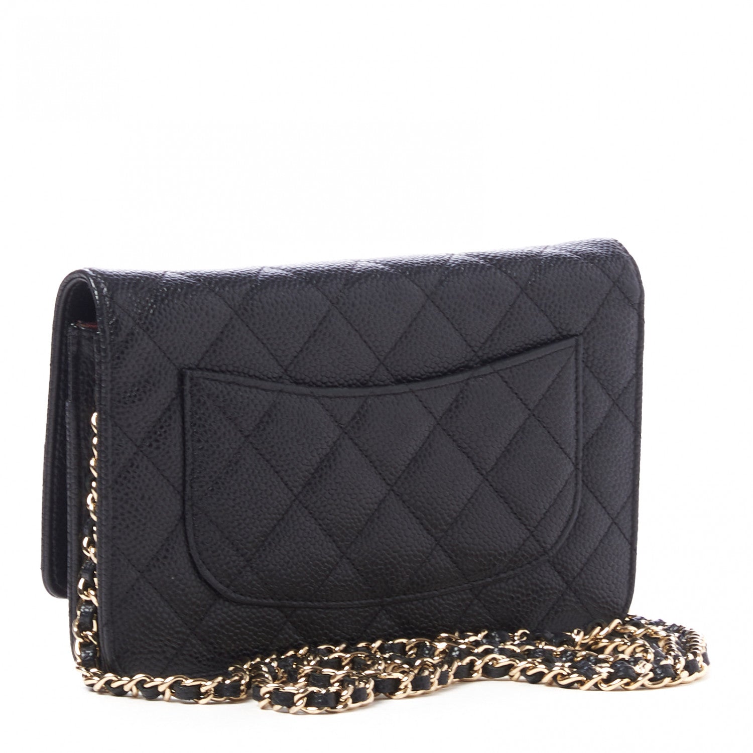Chanel Caviar Quilted Wallet On Chain WOC Black 3 of 10