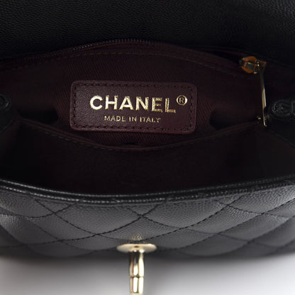 Chanel Caviar Quilted Extra Mini Coco Handle Flap Black 6 of 10