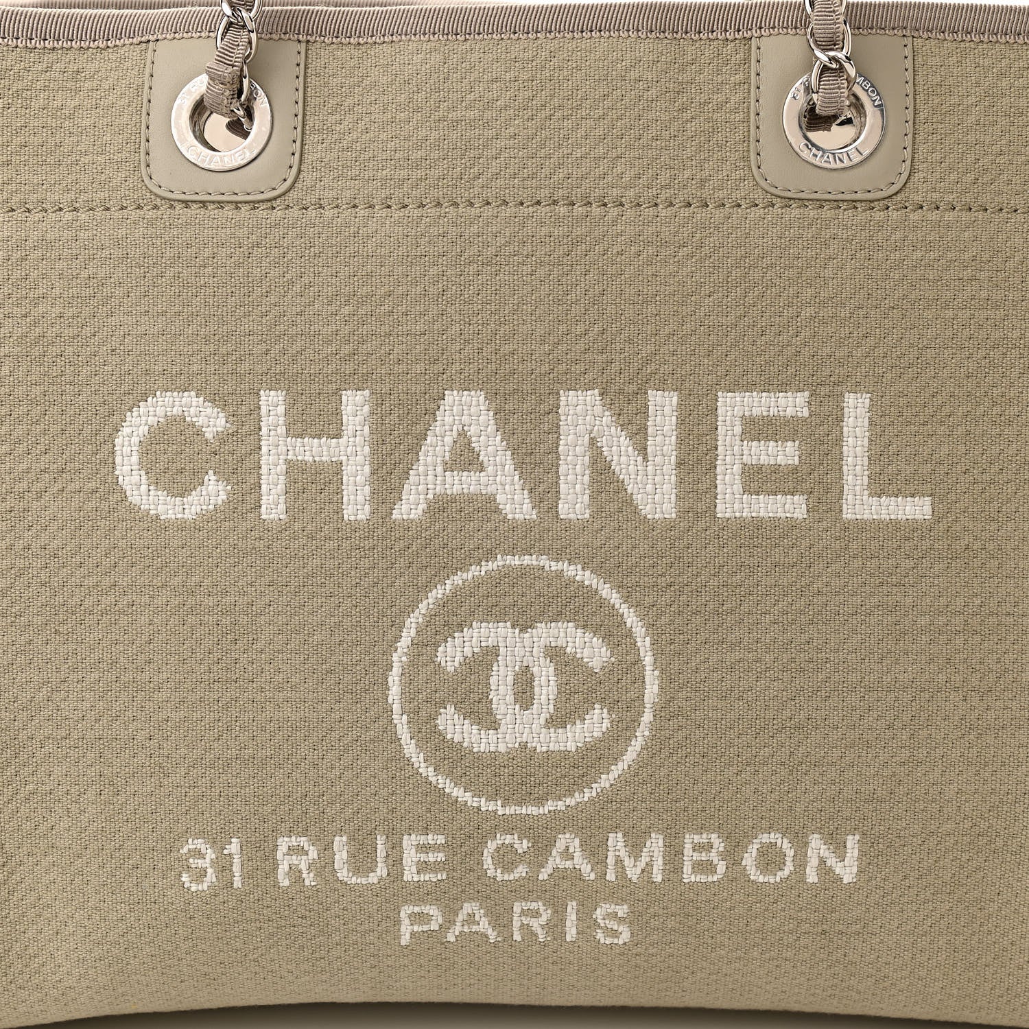 Chanel Mixed Fibers Small Deauville Tote Beige 8 of 12