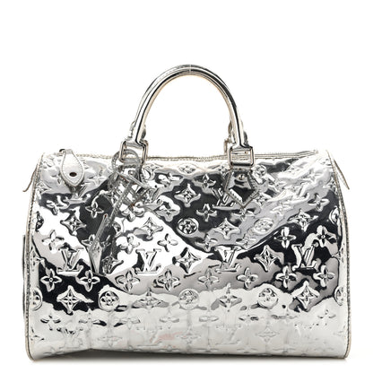 Louis Vuitton Monogram Miroir Speedy 30 Silver 1 of 16