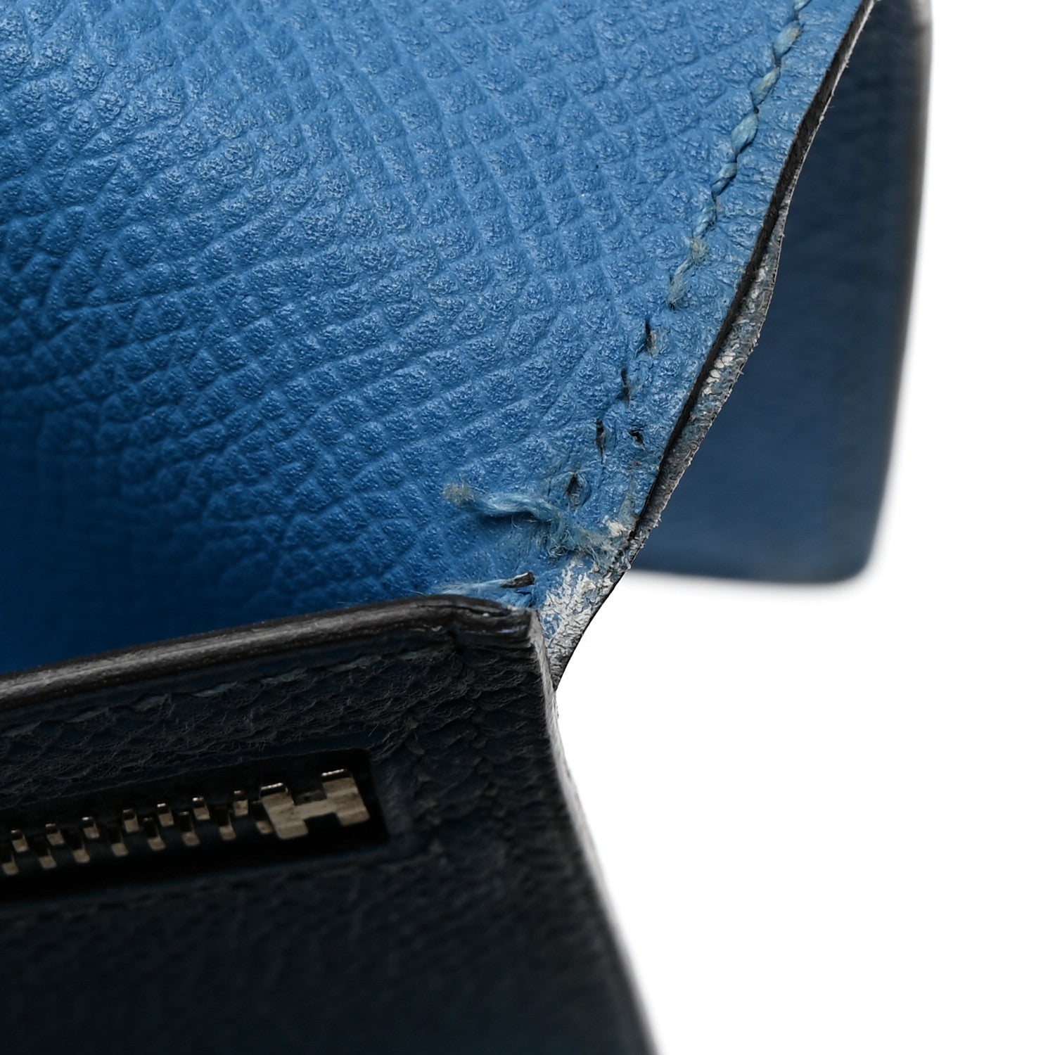 Hermes Epsom Bearn Gusset Wallet Bleu Paradis 9 of 14