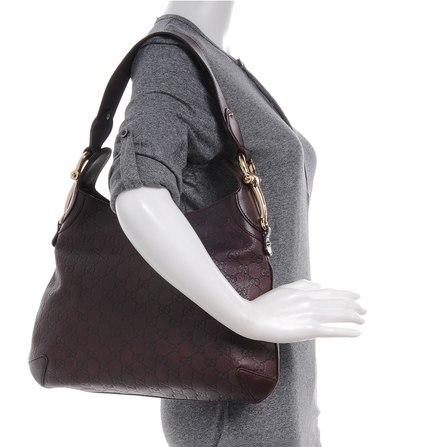 Guccissima Creole Hobo Chocolate