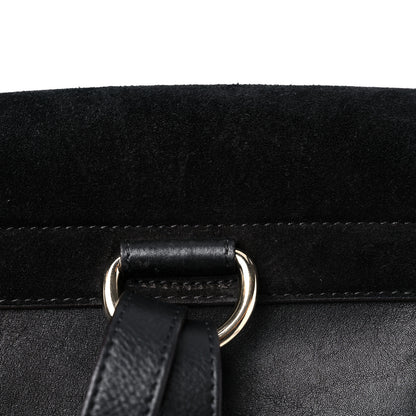 Chloe Suede Calfskin Small Faye Backpack Black 14 of 16