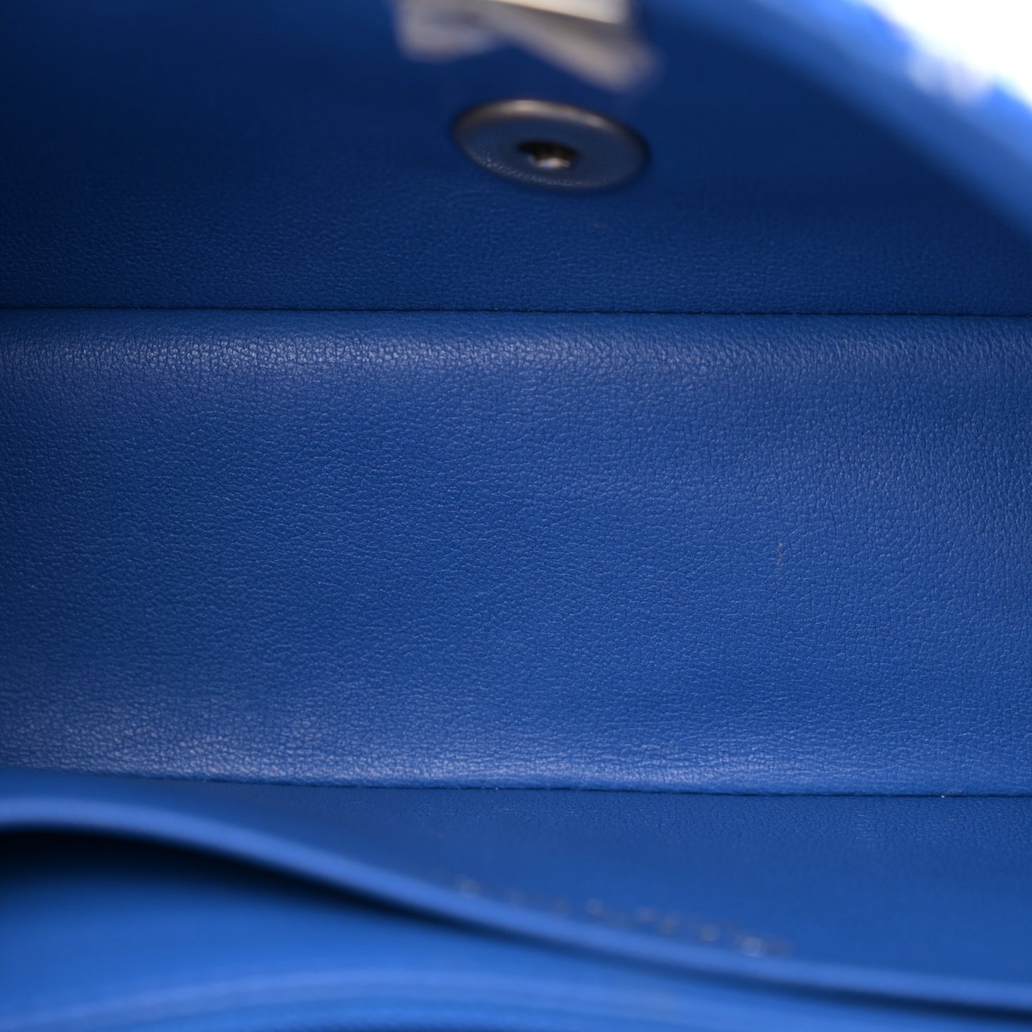 Tweed Quilted Mini Rectangular Flap Blue White