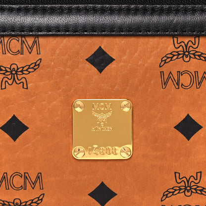 MCM Visetos Vanity Case Cognac Black 8 of 12