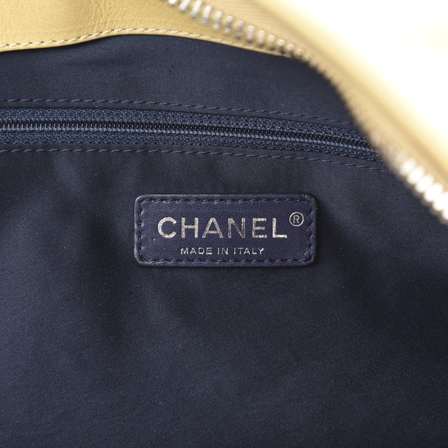 Lambskin Large Edgy Hobo Beige