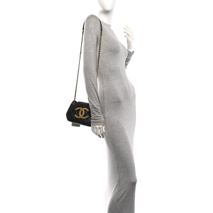 Chanel Lambskin Quilted Small Giant CC Flap Bag Black 2 of 10
