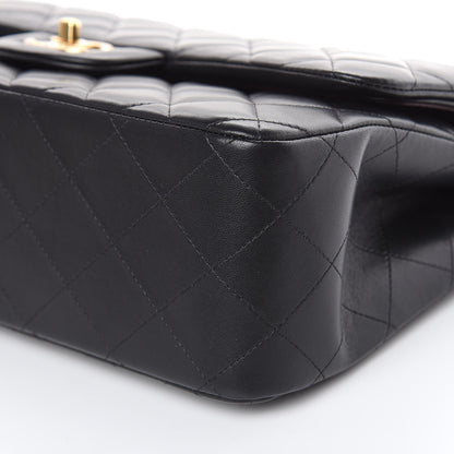 Chanel Lambskin Quilted Jumbo Double Flap Black 9 of 13