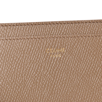 Celine Grained Calfskin Card Holder Light Camel 6 of 7