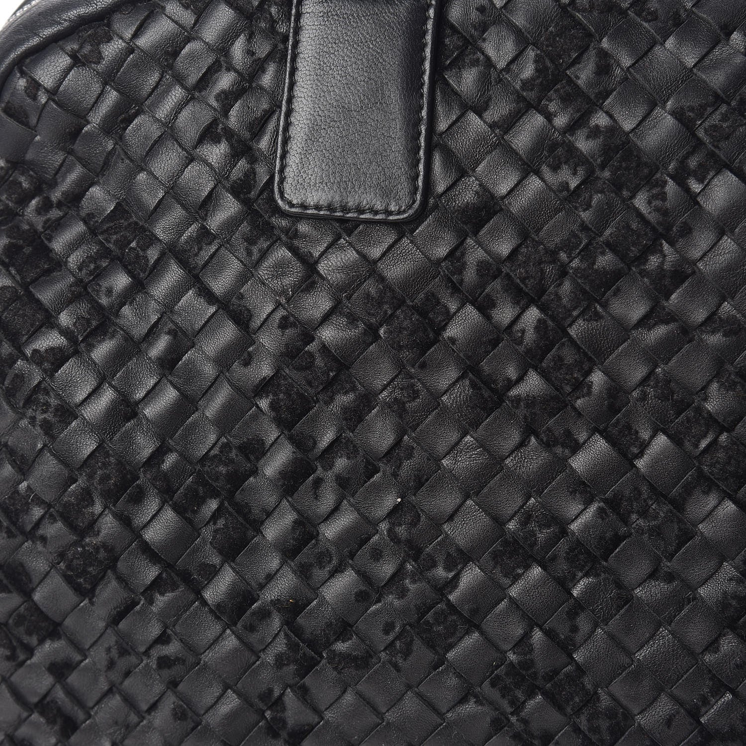 Bottega Veneta Nappa Intrecciato Velvet Embellished Top Handle Bag Black 13 of 13