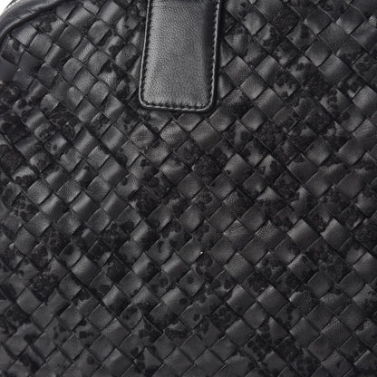 Bottega Veneta Nappa Intrecciato Velvet Embellished Top Handle Bag Black 13 of 13