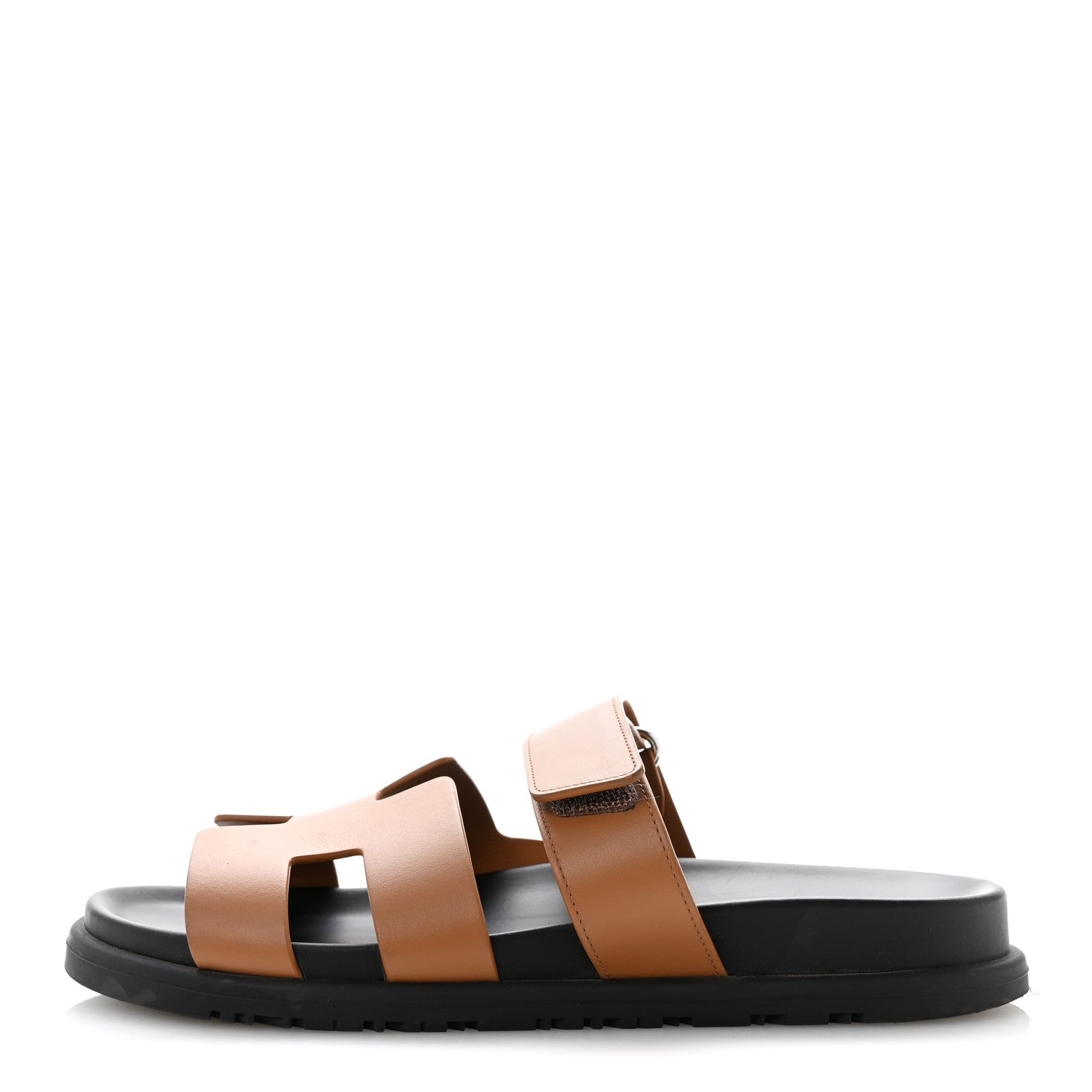 Hermes Calfskin Womens Chypre Sandals 37 Naturel 1 of 12