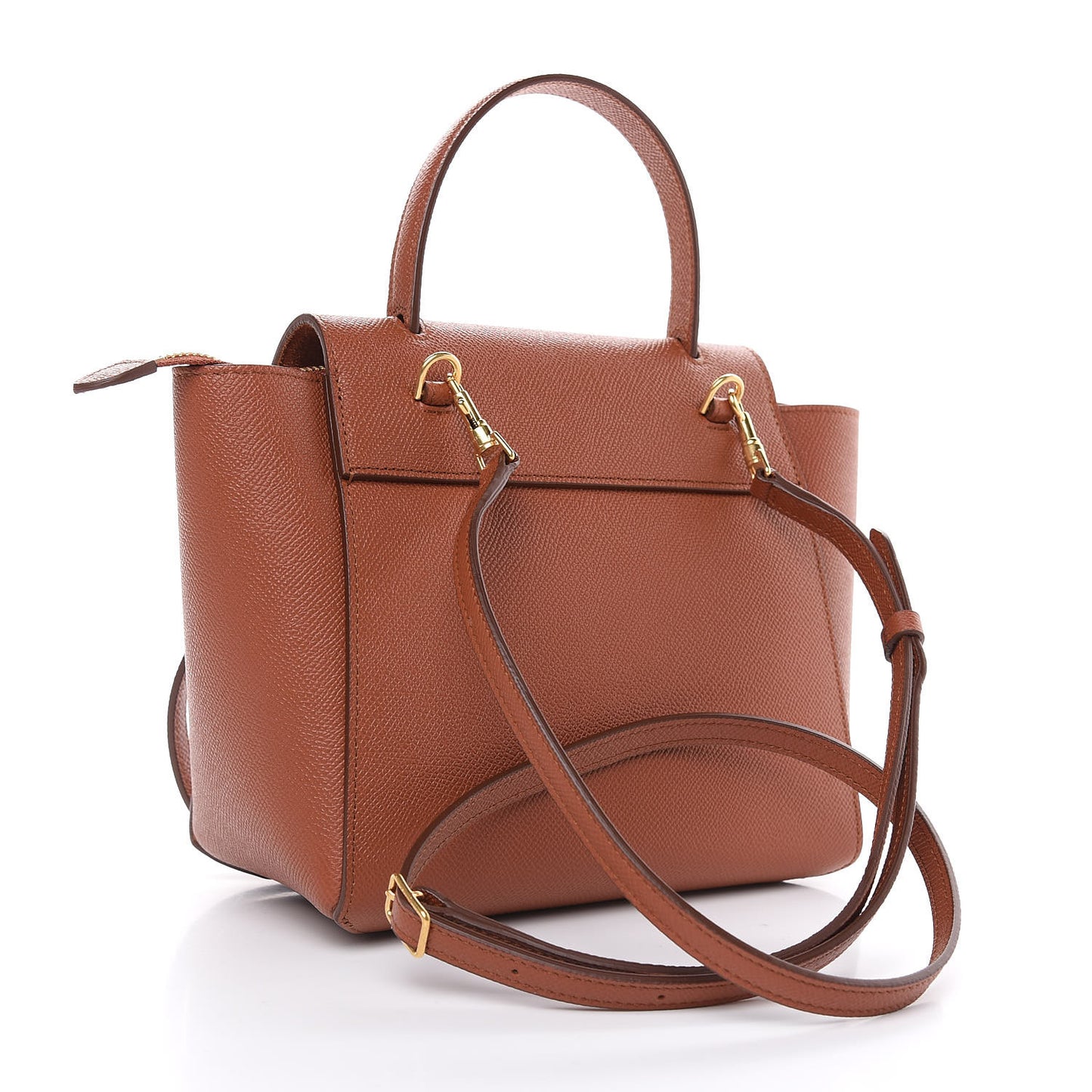 Grained Calfskin Nano Belt Bag Caramel