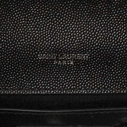 Saint Laurent Grain De Poudre Small Classic Monogram Kate Tassel Satchel Black 7 of 9