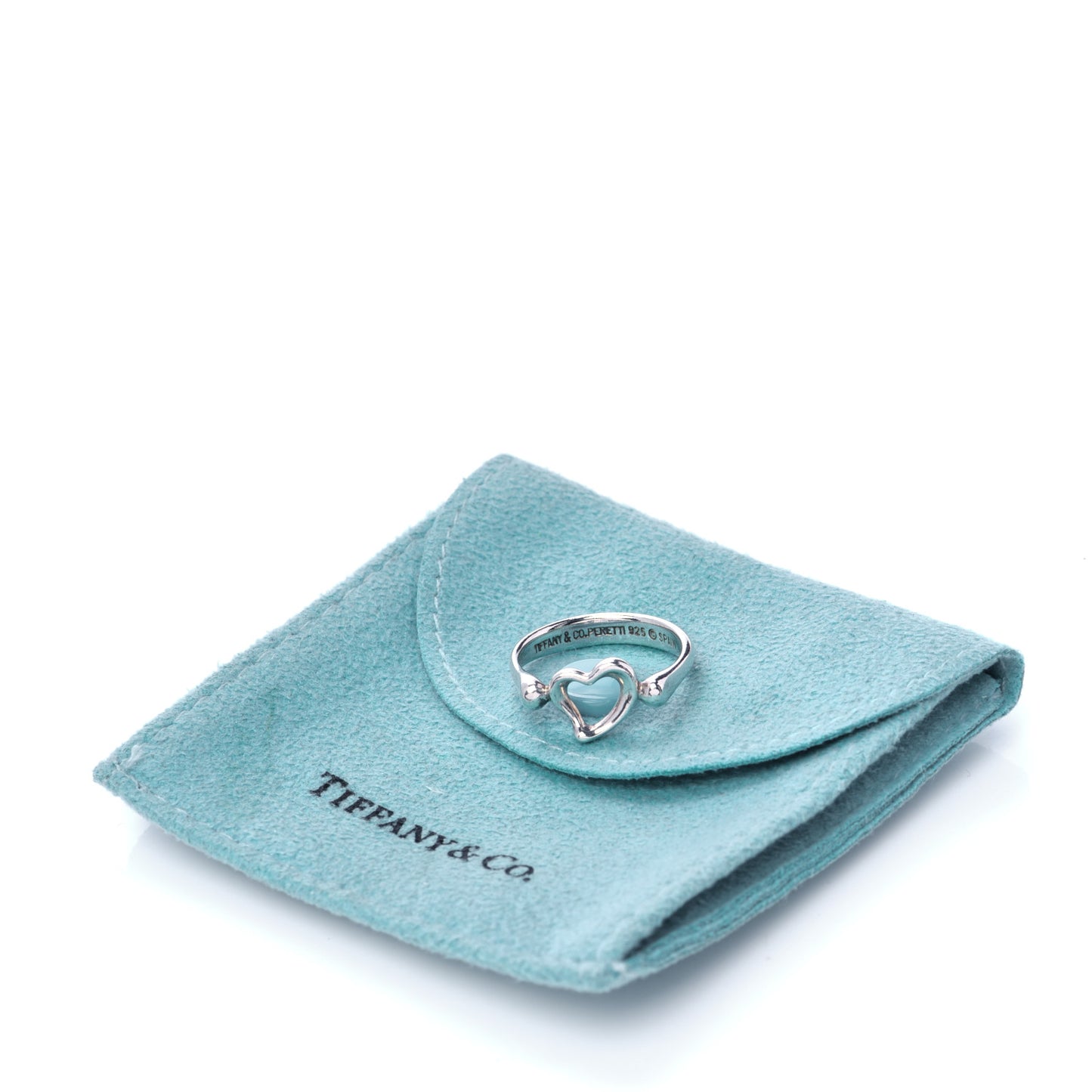 Sterling Silver Elsa Peretti Open Heart Ring 50 5.25
