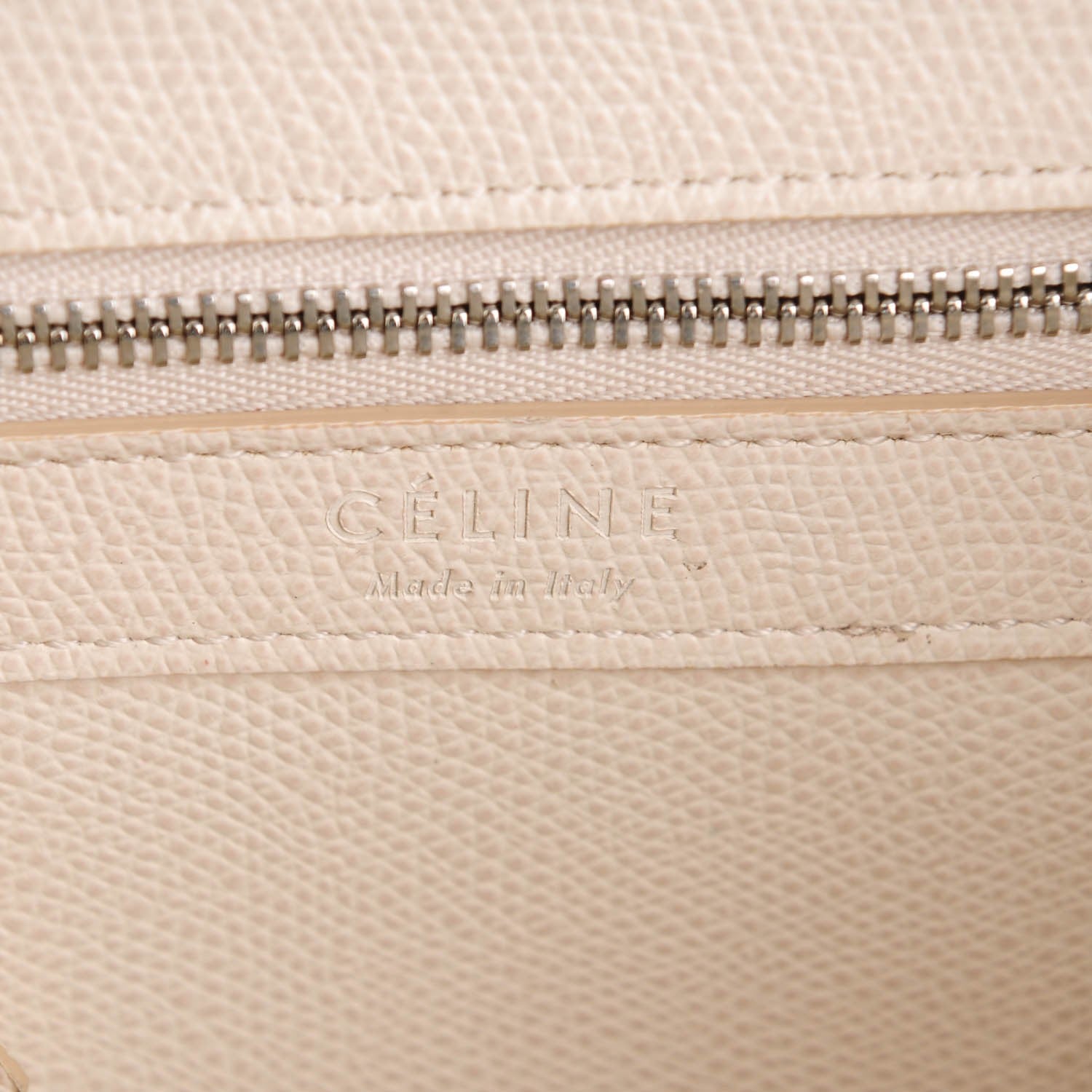 Celine Grained Calfskin Small Vertical Bi-Cabas Cream Black 6 of 8
