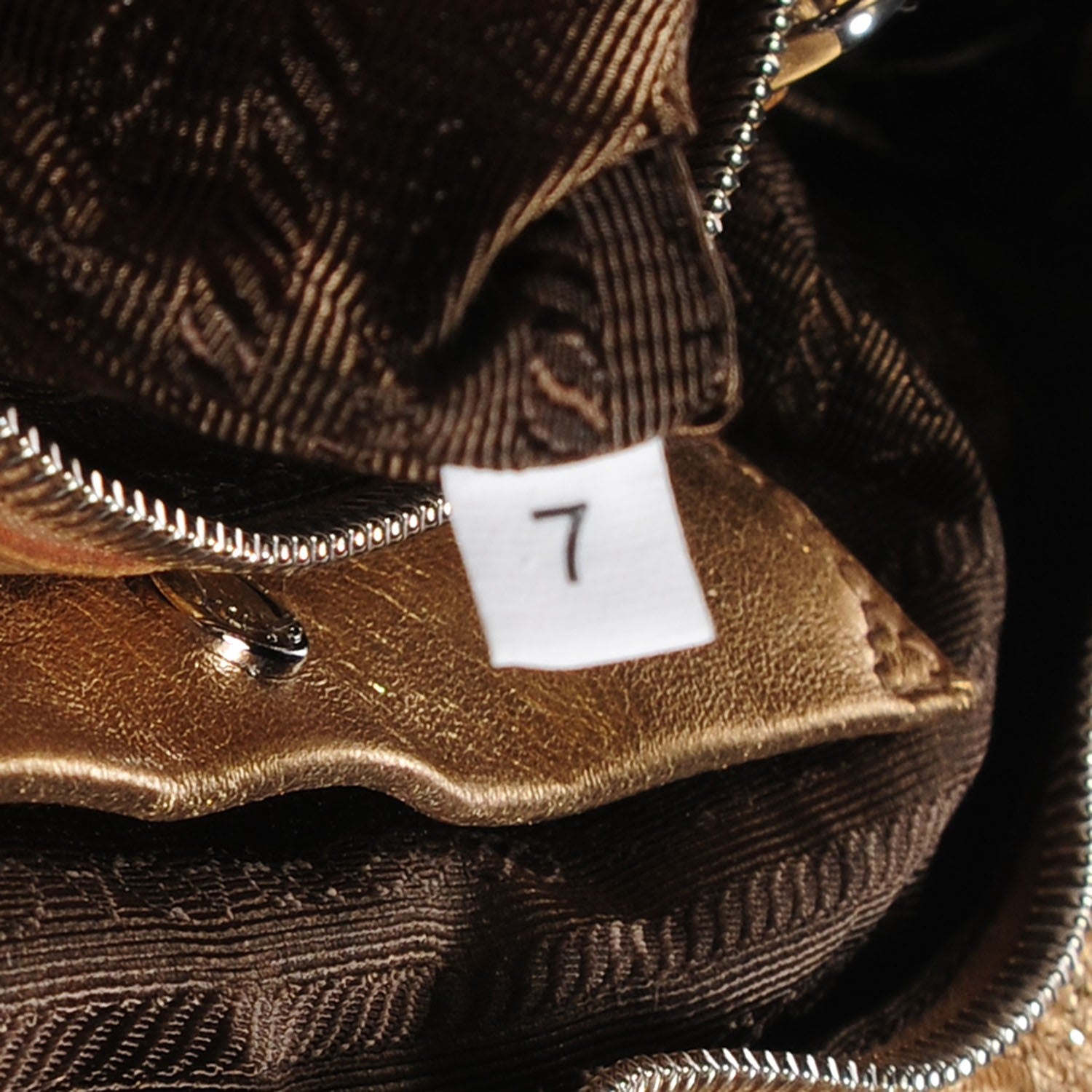 Prada Lace Pizzo S Bowler Gold 8 of 10