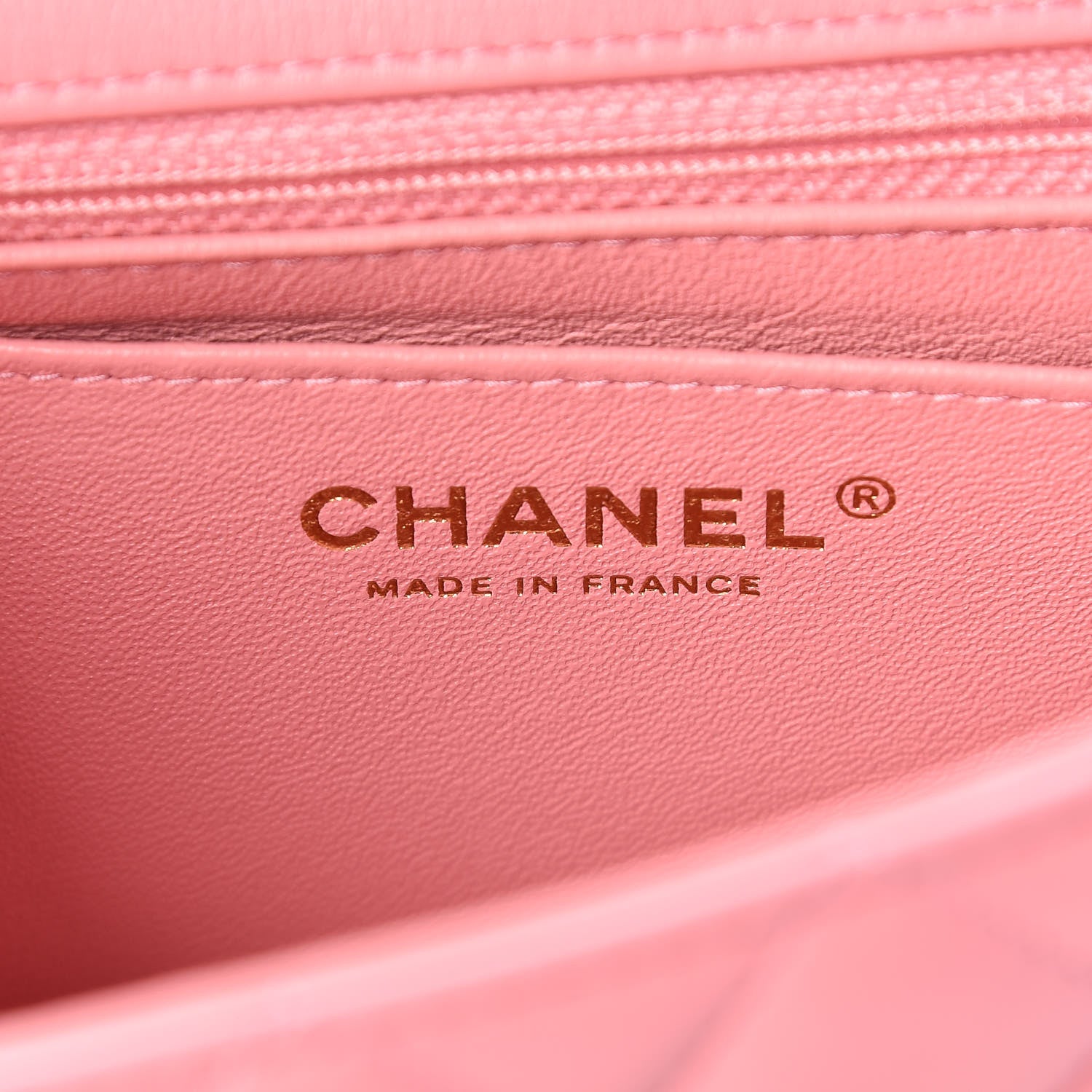 Chanel Lambskin Quilted Mini Rectangular Flap Pink 6 of 10