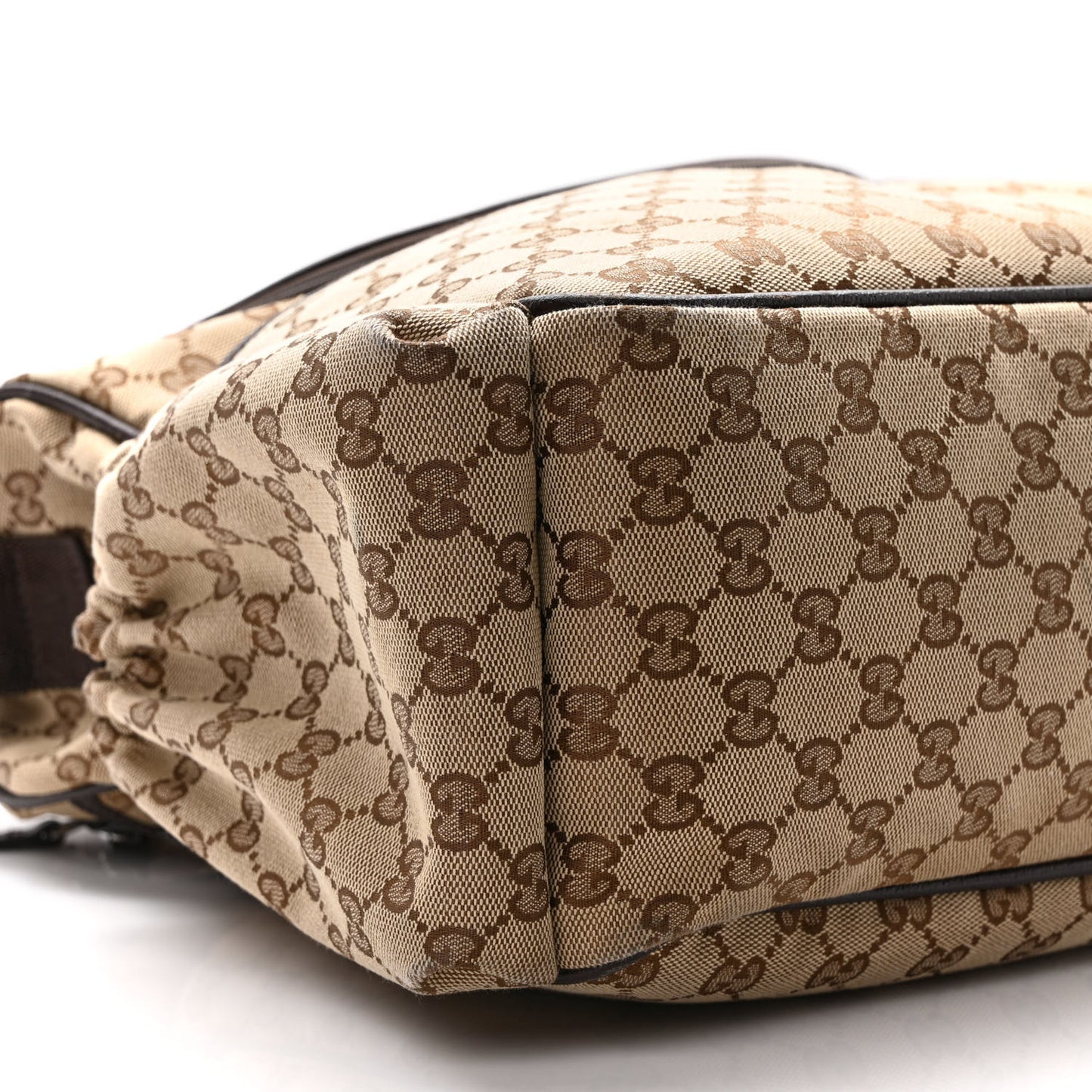 Monogram Natural Pigskin Large Diaper Bag Beige Ebony Cocoa Dark Chocolate