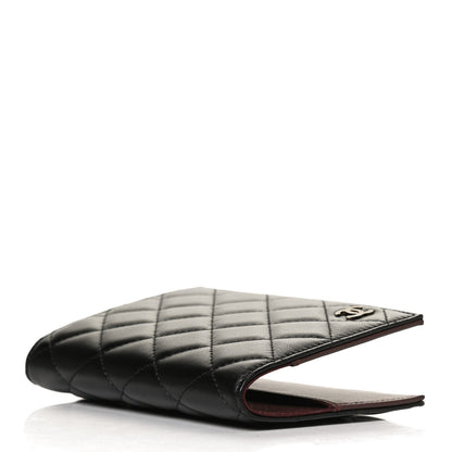 Chanel Lambskin Quilted Passport Holder Black 5 of 8